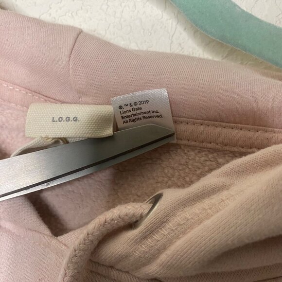 H&M Dirty Dancing Graphic Hoodie Sweatshirt Womens M Pink Soft Cotton - Picture 8 of 13